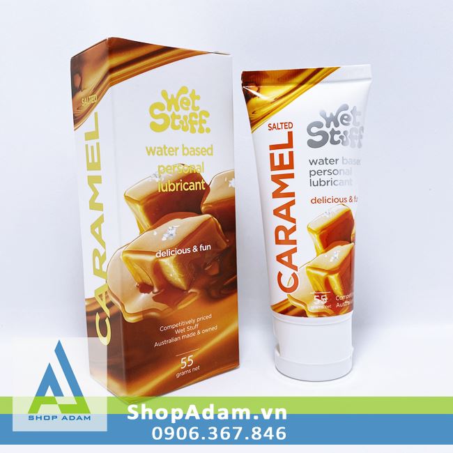 Gel Oral sex Wet Stuff Caramel vị mặn dùng cho quan hệ bằng miệng